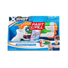 ZURU - XSHOT - Fast Fill - Micro - Water Blaster - Pistola ad acqua - Gioco all'aperto - Riempimento rapido - Tirare fino a 8 m - 56220-2023