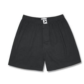 Biagio Mens Solid BLACK Color BOXER 100% Knit Cotton Shorts size 3XL