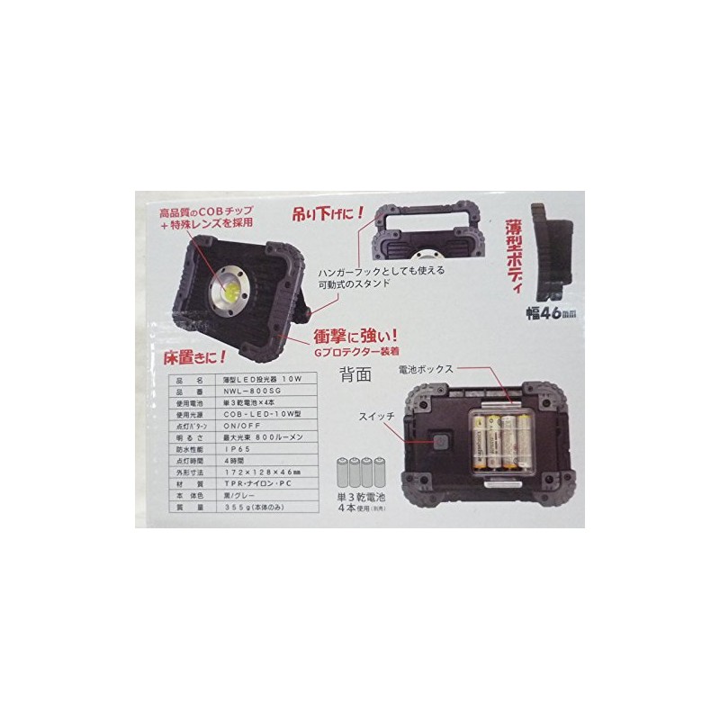 Knight Savior Slim Cordless LED How Soon Till 800 Lumens/Flood
