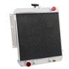ECMRAD 3 Row Core Aluminum Radiator Compatible for 1966-1974 Jeep