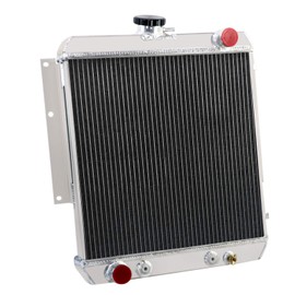 ECMRAD 3 Row Core Aluminum Radiator Compatible for 1966-1974 Jeep DJ5 3.8L 4.2L L6 AT/MT 1967 1968