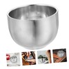 Healeved 200ml Large Capacity Shaving Bowl Stainless Steel Shaving Mugs