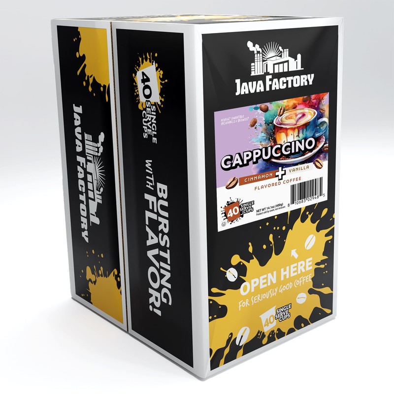 Java Factory Coffee Pods Vanilla Cream and Cinnamon Flavored Coffee