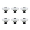 Tsnamay 6 Pieces White Ceramic Knob Kitchen Door Cabinets Cupboard