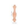 Gatuida 6Pcs Decorative Balusters with Unique Gourd Design Unpainted Solid