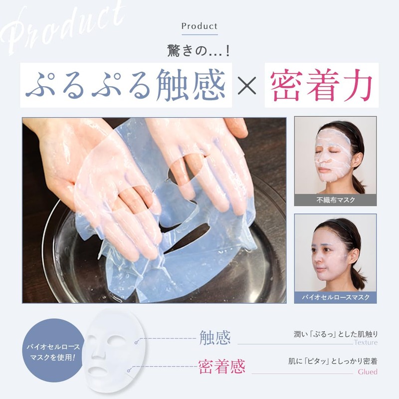 Cleo's Beauté 5 Pack Bio Cellulose Face Mask