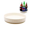 Turntable Organiser, 21 cm Diameter Fridge Rotating Plate, 360° Rotating