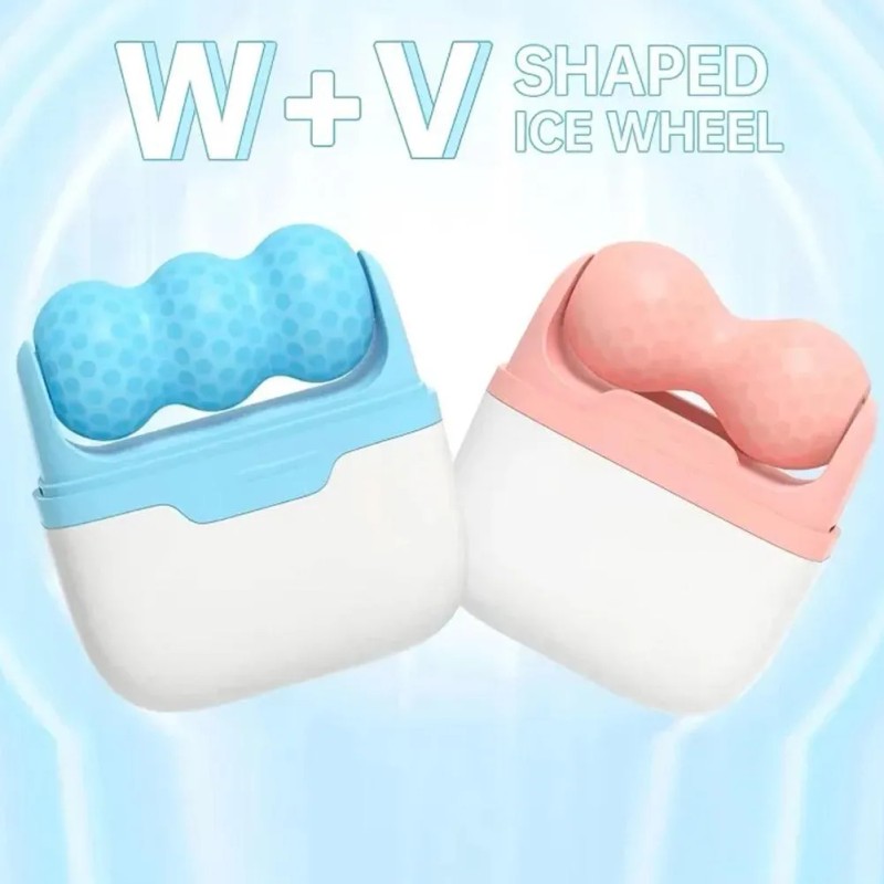 Dispositivo De Belleza Porttil Ice Roller De Doble C -
