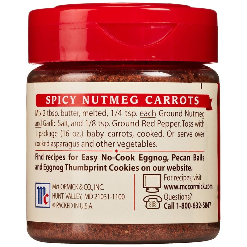 McCormick Ground Nutmeg, 1.1 oz, 3 pk
