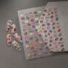 Lips Nail Art Stickers 5D Embossed Kiss Nail Stickers Self-Adhesive