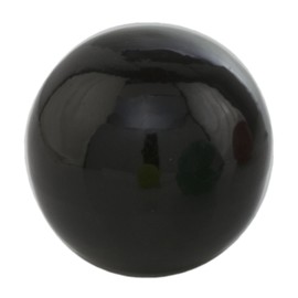 Modern Day Accents Black 3" D Bola Negra Sphere, Aluminum, Modern, Filler, Tabletop, Bowl, Round, Balls, 3" x 3" x 3"
