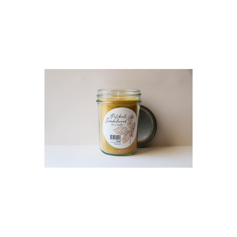 8 oz Patchouli Sandalwood Soy Candle