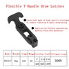Creatyi 8 PCS Rubber Flexible T-Handle Draw Latches,for Tool Box,Cooler,