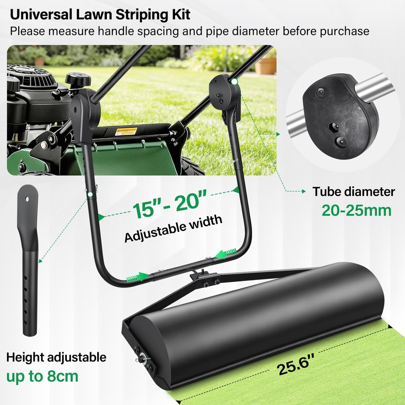 C CLINK Lawn Striping Kit, Compatible with Gas & Electric