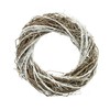 FRANK FLECHTWAREN Rustic Wreath, Magnolia / Elm Branches, Partially Whitewashed