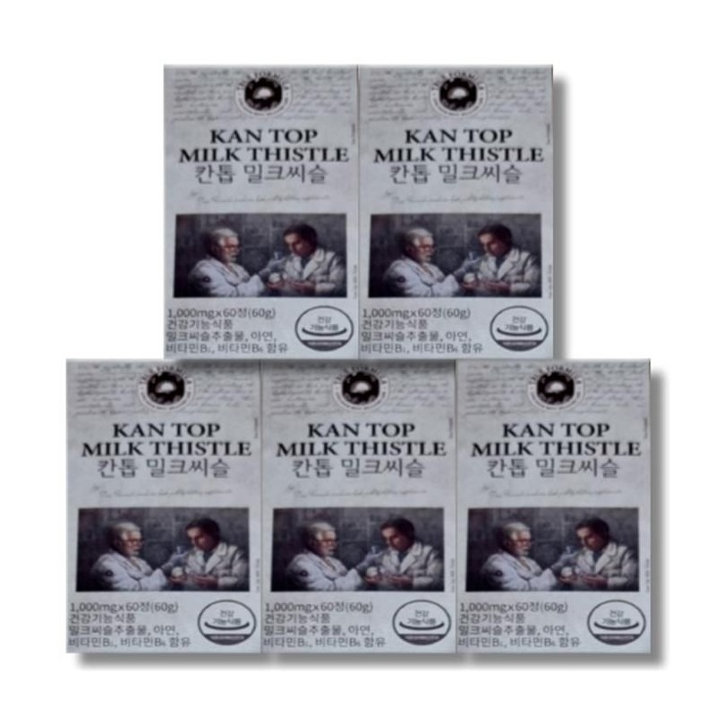 True Formula [보리담다] 트루포뮬러 칸톱 밀크씨슬 1000mg x 60정 5박스