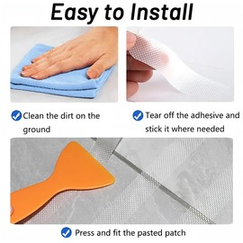 Yopolaz 12 Pack Bathtub Non Slip Stickers with Scraper - Premium Anti Slip Shower Stickers for Bath Tub Ladders Boats (12 Pack)