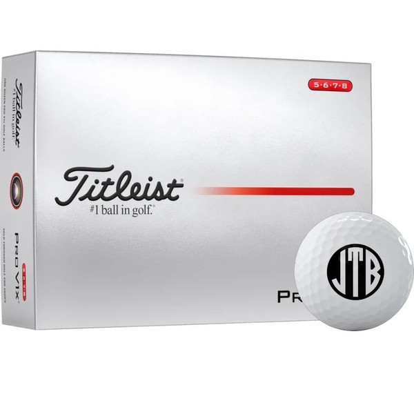 Titleist Pro V1x High Number Monogrammed Golf Balls - 2025