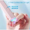 ggnails612 Mini Nail Lamp UV LED Light Portable Polish Gel