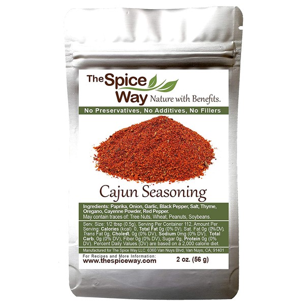 The Spice Way Cajun Seasoning - A traditional authentic spicy blend, rich with flavor 2 oz …