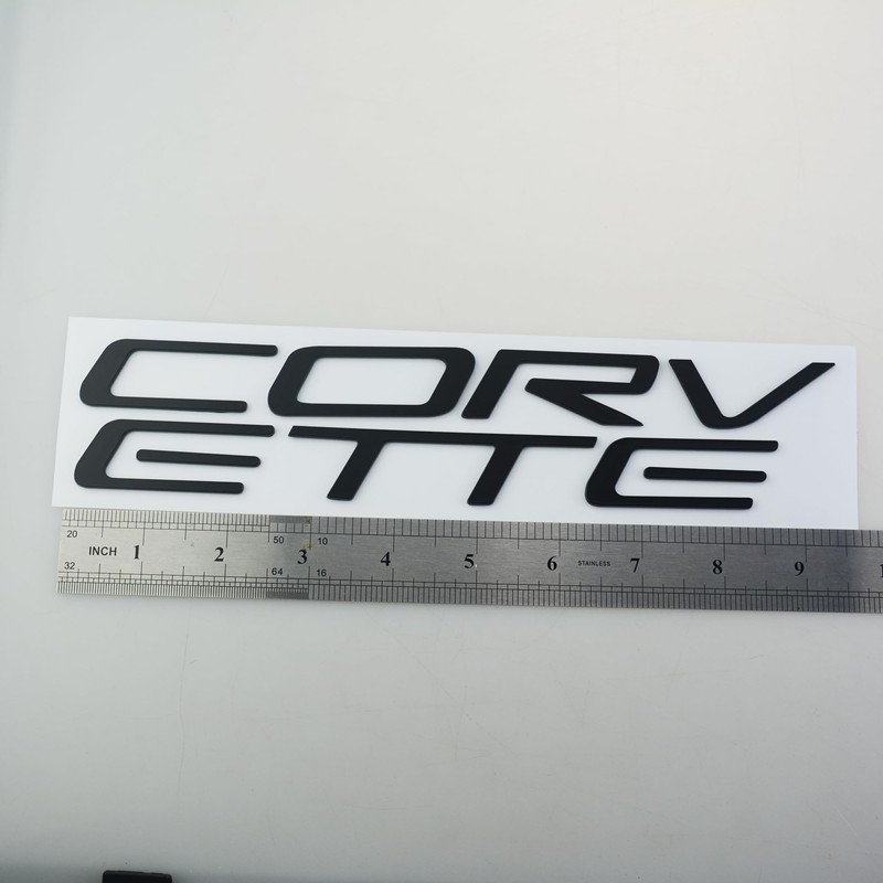 1x 97-04 C5 Corvette Rear Bumper Inserts Letters Emblem 3D