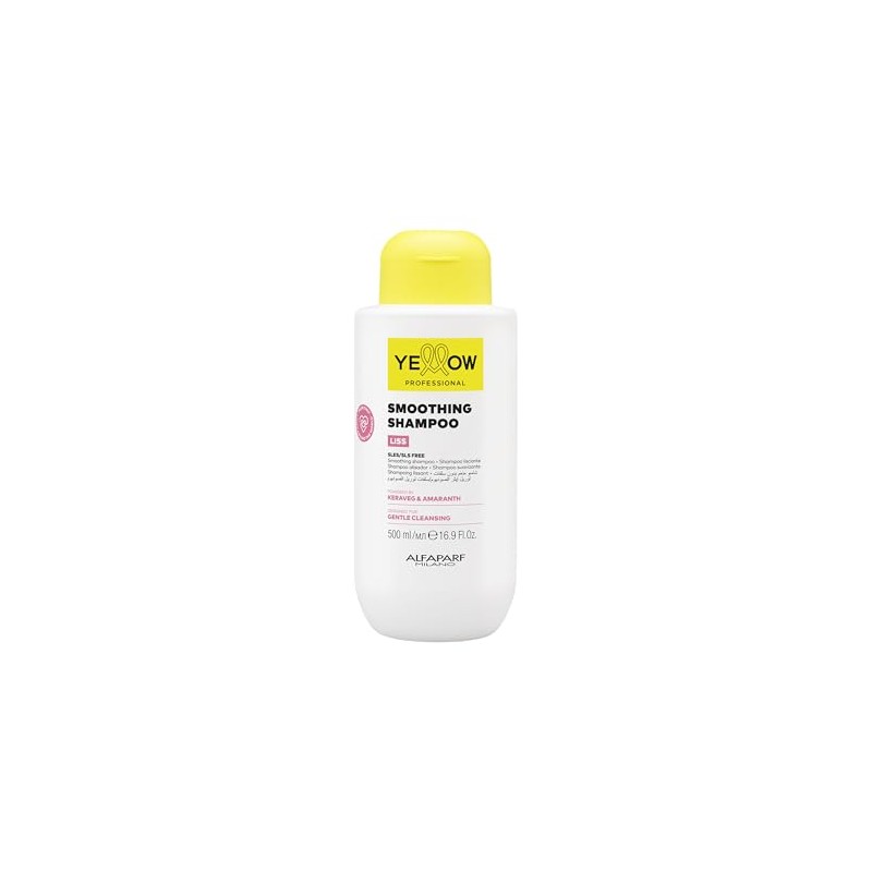 Alfaparf Milano Yellow Professional Smoothing Shampoo, Champú Alisador con Keraveg