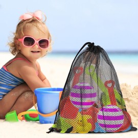 40PCS Mesh Drawstring Bag Durable Delicate Mesh Laundry Bag Multicolor Nylon Mesh Bag Small Mesh Gym Bag Travel Mesh Beach Bag Locking Closure Storage Bag For College, Gym, Yoga, Sport