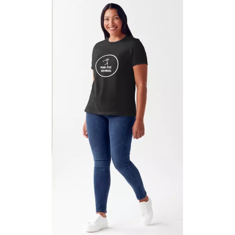 Gildan Unisex Black Golf Poly blend TShirt