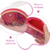 24 Pcs Silk Coin Purse Zipper Purse Embroidery Sugar Jewelry