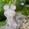 Outdoor Solar Powered Figurine Decorative Light Resin Tortoise Ornament for