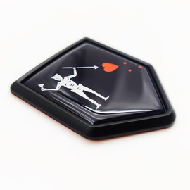 Overdecor Blackbeard Pirate Edward Teach Flag Decal Stickers Emblem Car Accessories Decorations Shield Flag Sticker Decals for Cars Truck Vehicles, 2 Pack