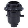 B&P Lamp® Push-Thru Style Black Plastic Phenolic Socket with Medium
