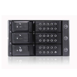 iStarUSA BPN-DE230P-BLACK 2x5.25 to 3x3.5 HDD 12g Rack with Independent Power Switch