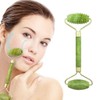 OC1258 Natural Jade Textured Massager for Skin Care Roller 2ea