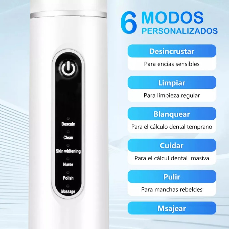 Limpieza De Sarro Cálculo Cepillo Dientes 3en1 Eléctrico Kit