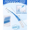 JUKOTA Pack of 60 Interdental Brushes, Gum Soft Picks, Teeth
