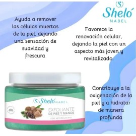 Kit Exfoliante De Pies Y Manos Shelo Nabel 3 Pzas. Rutina