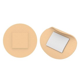 AmeriCan Goods Sheer Spot Adhesive Bandage 7/8" Sterile First Aid Round Plastic Spot Bandages Breethable, Latex Free (100)