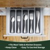 49-Piece Silverware Set with Organizer, CEKEE Stainless Steel Flatware Cutlery
