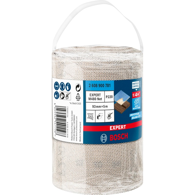 Bosch 1 x Expert M480 Mesh Structure Sanding Roll (for