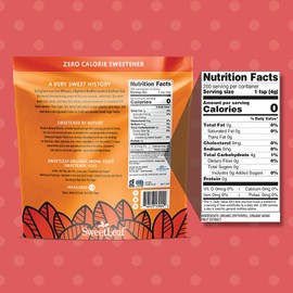 SweetLeaf Monk Fruit Organic Sweetener, Granular, 800g