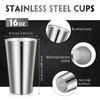 Zopeal Stainless Steel Cups 16 Oz, Double Wall Vacuum Pint