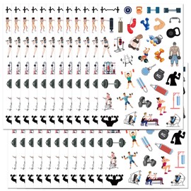 888PCS Gym Stickers Party Favors-Weightlifting Workout Sport Sticker Party Supplies Decorations Fitness Birthday Baby Shower Party Gifts