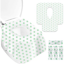 Gimars Disposable Toilet Seat Cover Individually Packed, Toilet Seat Cover for Children and Adults, Toilet Pad with Non-Slip Stickers for Department Store, Hospital etc. (Pack of 40)
