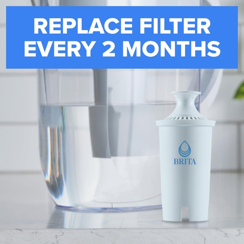 Brita Plus Water Filter, BPA-Free, High-Density Replacement Filter for Pitchers
