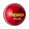 DSC Premier Leather Cricket Ball (Red)| Water Proofed Leather Ball