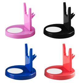 Plastic Hot Melt Glue Gun Stand，Glue Gun Handy Stand ‎4PCS, Include Non-Stick Glue Gun Pad,for Various DIY Crafts, Home Decoration (4 Color)