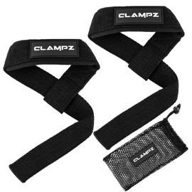 Premium Lifting Straps for Fitness, Weightlifting, Bodybuilding, Crossfit and Deadlifts. Lifting Straps for Men and Women (Black/White)