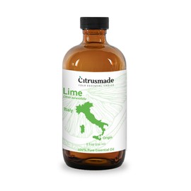 Nature Packaged Lime Essential Oil - Direct from Citrusmade in Sicily- Pure Essential Oils for Diffusers and Aromatherapy in The Mediterranean - 100% Pure Therapeutic Grade (8oz)