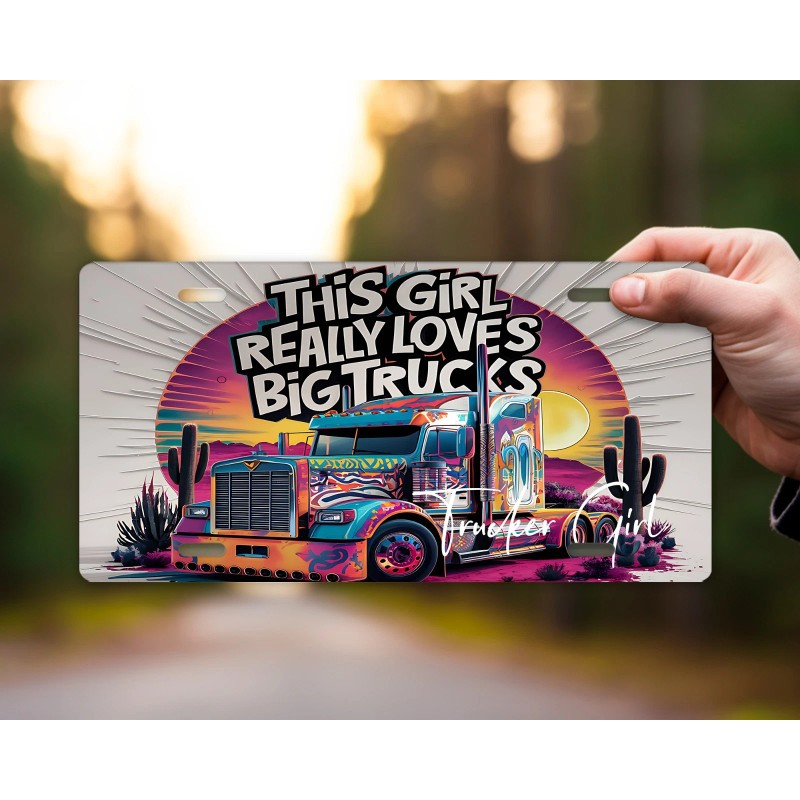 Twisted R Design This Girl Really Loves Big Trucks Front